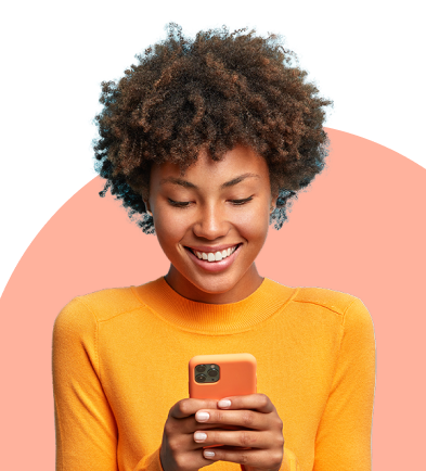 Woman with phone